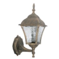 8392 TOSCANA Kültéri Fali lámpa felfele E27 1X60W, antik arany, IP43