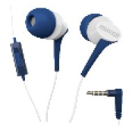 303995.00.CN FUSION DAMASK EP Vezetékes fülhallgató mikrofonnal, kék-fehér