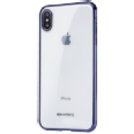 iPhone XR ultravékony, áttetsző szilikon metálkék tok (3X3C1806A)