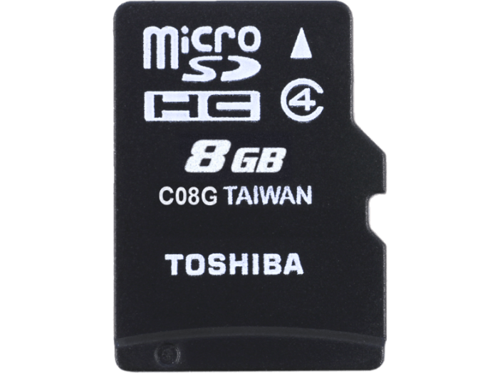 microSDHC 8GB kártya Class4 + adapter