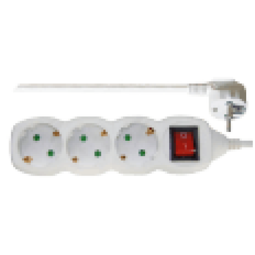 P1322 3CS 2m kapcsolós hosszabbító-elosztó