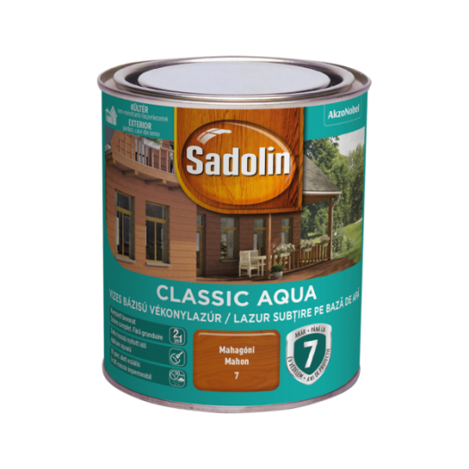 SADOLIN CLASSIC AQUA SÖTÉTTÖLGY 0,75 L