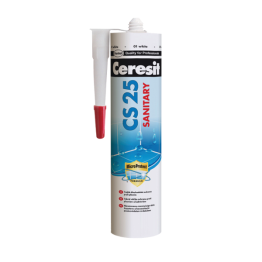 CERESIT CS 25 SZANITER SZILIKON 280ML TRANSZPARENS