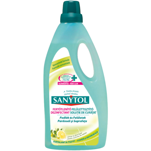 SANYTOL FERTŐTLENÍTŐ FELÜLETTISZTÍTÓ CITROM 1000 ML