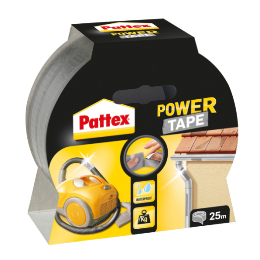 PATTEX POWER TAPE RAGASZTÓSZALAG 50MMX25M, EZÜST