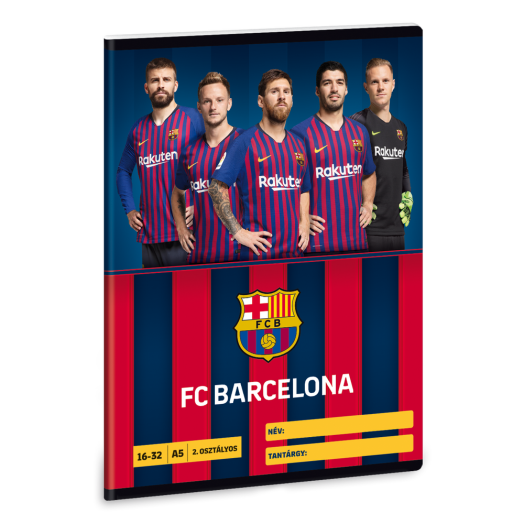 FC Barcelona A/5 2. oszt. füzet 1632