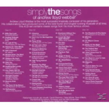 Simply The Songs Of Andrew Lloyd Webber (Box Set) CD