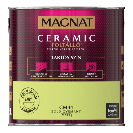 MAGNAT CERAMIC 2,5L BELTÉRI FALFESTÉK ZÖLD GYÉMÁNT CM44