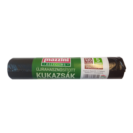 ÚJRAHASZNOSÍTOTT KUKAZSÁK 135L 70X110CM 5 DB MAZZINI