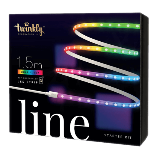 LEDSZALAG TWINKLY BELTÉRI OKOSFÉNY 90 LED RGB 1,5M KEZDŐ SZETT FEHÉR