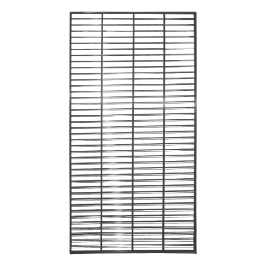 KERÍTÉS ELEM SZÉNACÉL 2000X1000MM, 250X50MM-ES LYUKMÉRET