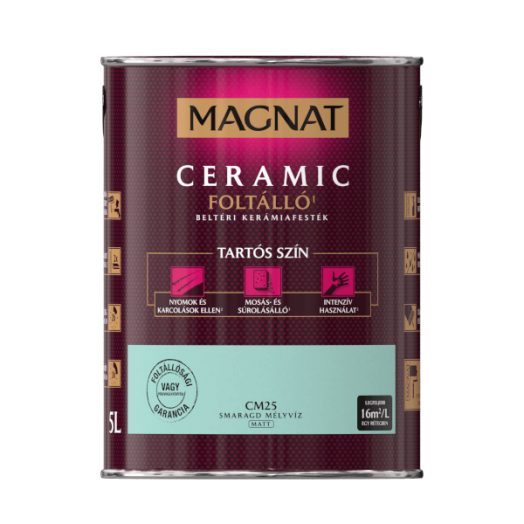 MAGNAT CERAMIC 5L BELTÉRI FALFESTÉK SMARAGD MÉLYVÍZ CM25