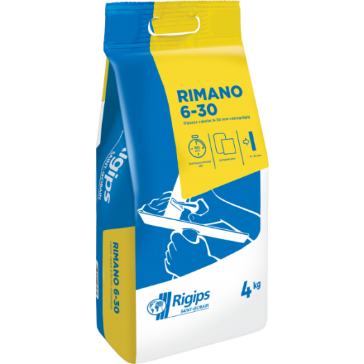 RIMANO 6-30 KÉZI VAKOLAT 4 KG, BELTÉRI, GIPSZES