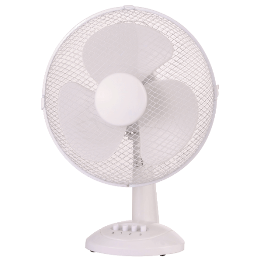 ASZTALI VENTILÁTOR 34 CM, 40 W, 3 FOKOZAT, FEHÉR