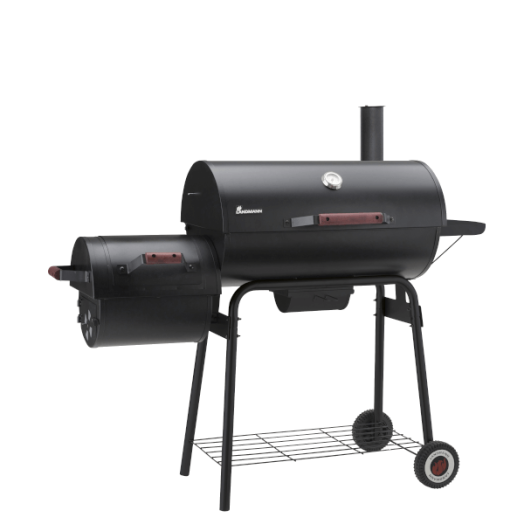 FASZENES GRILLKOCSI BLACK TAURUS 660+, 60X18CM GRILLRÁCS, KRÓMOZOTT