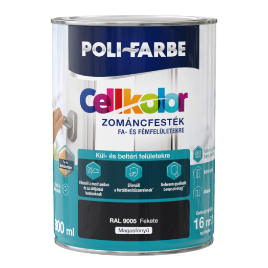 POLI-FARBE CELLKOLOR MATT 0,8L ACÉLSZÜRKE