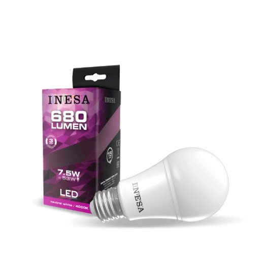 LED FÉNYFORRÁS GÖMB E27 7,5W