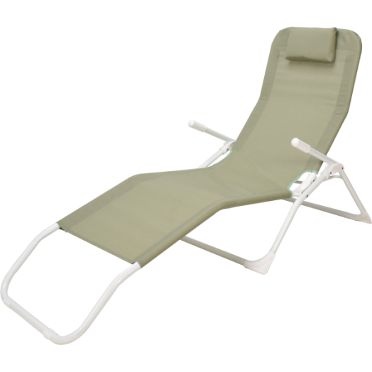 SIESTA LOUNGER NAPOZÓÁGY 60X170 CM FÉM KERETTEL,PÁRNÁVAL