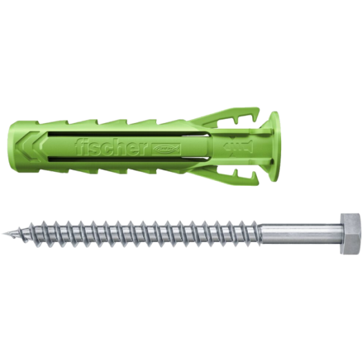 FISCHER RÖGZÍTŐDÜBEL 12X60MM HATLAPFEJŰ CSAVARRAL 3 DARAB/BLISZTER SX PLUS GREEN