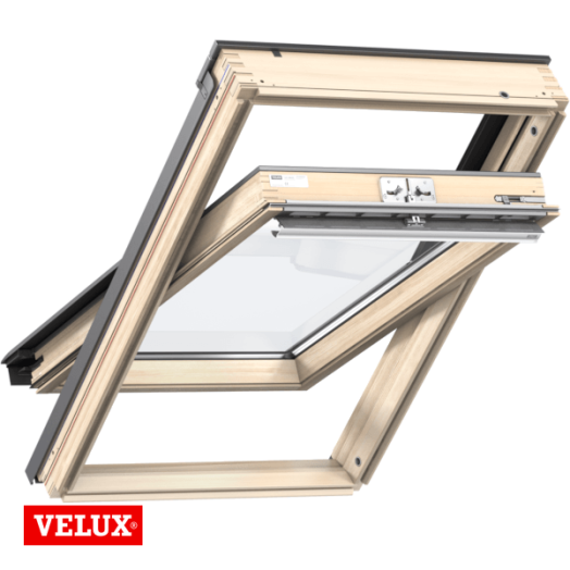 VELUX TETŐTÉRI ABLAK 78X118CM GZLMK061051 FELSŐ KILINCCSEL