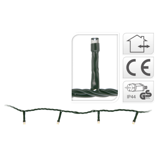 FÉNYFÜZÉR 320 LED-ES KÜLTÉRI EXTRA MELEG FEHÉR 3M