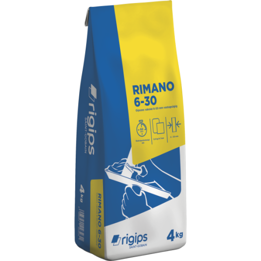 RIMANO 6-30 KÉZI VAKOLAT 4 KG, BELTÉRI, GIPSZES