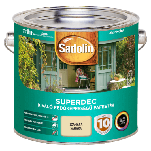 SADOLIN SUPERDEC FAVÉDŐ FESTÉK 2,5L SZAHARA