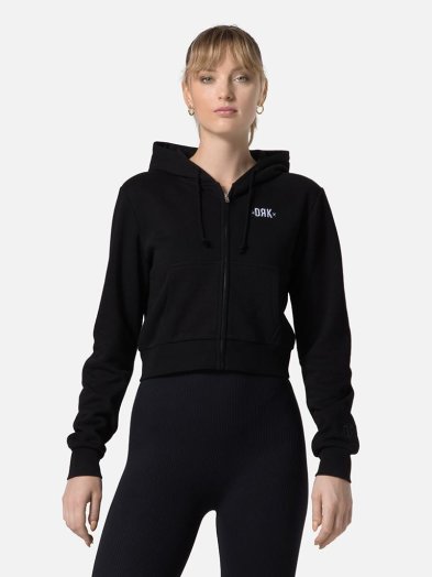 ESTHER CROP ZIPPED HOODIE WOMEN