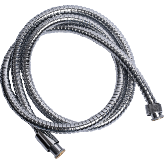 Quadrat gégecső 150cm, kúpos és normál hollandi, fém, fényes