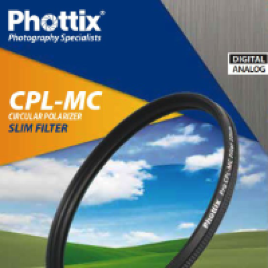 CPL-MC 77 mm cirkulár polár szűrő, vékony