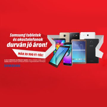 Kedvezményes Samsung tabletek és okostelefonok a Media Marktban!