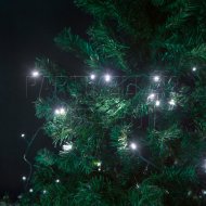Karácsonyi fényfüzér 5m – hideg fehér, beltéri (100 LED)