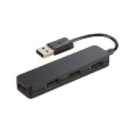 12324 USB 2.0 Hub,   Slim   1:4, Fekete