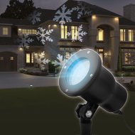 LED projektor leszúrótüskével – hópehely – IP44 – 240 V