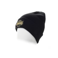 METALLIC BADGE BEANIE LOS ANGELES LAKERS