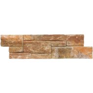 BEL/KÜ.FALBURKOLÓ RUGGED LEDGESTONE BARNA,0,52M2/CS, 50,5X14,7CM *KAP*