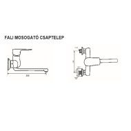 CORD FALI MOSOGATÓ CSAPTELEP 35MM-ES KERÁMIABETÉT