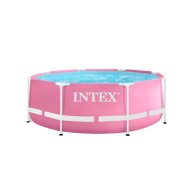 INTEX FÉMVÁZAT MEDENCE SZETT 28292 NP PINK 2,44X76 CM VÍZFORGATÓVAL