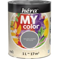 HÉRA MY COLOR BELTÉRI SZÍNES FALFESTÉK 1L, GALAXIS SZÜRKE