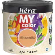 HÉRA MY COLOR BELTÉRI SZÍNES FALFESTÉK 2,5L MEDITERRÁN VÖRÖS