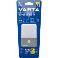 VARTA MOTION SENSOR OUTDOOR LIGHT ÉJSZAKAI FÉNY 40LM IP44 3AAA 6,3CM SZÜRKE