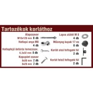 TARTOZÉK KORLÁTHOZ FEKETE 110X100X85MM