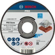 BOSCH VÁGÓTÁRCSA BETONHOZ 115X22,23X3MM EGYENES