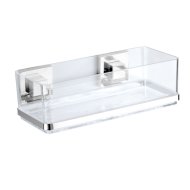 WENKO VACUUM-LOC QUADRO POLC FALI 25,5X8,5X14 CM, ÁTTETSZŐ-KRÓM