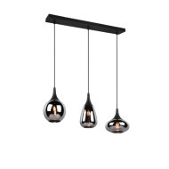 TRIO LUMINA FÜGGESZTÉK 3XE14/40W IP20 68X150X19CM MATT FEKETE