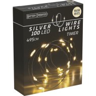 FÉNYFÜZÉR BELTÉRI 100 LED MELEG FEHÉR 5M LED TÁVOLSÁG: 10CM