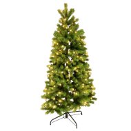 SOMOGYI CHRISTMAS LIGHTING MŰFENYŐ, FÉL-FA, BEÉPÍTETT LED VILÁGÍTÁS 180 CM MAGAS