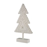 SOMOGYI CHRISTMAS LIGHTING ASZTALDÍSZ KARÁCSONYFA 39X5,5X21CM MELEGFEHÉR 20 LED ELEMES