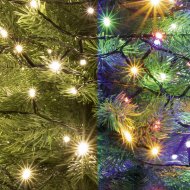 SOMOGYI CHRISTMAS LIGHTING FÉNYFÜZÉR DUAL COLOR KÜL- ÉS BELTÉRI 100 LED MELEG FEHÉR/SZÍNES 7M