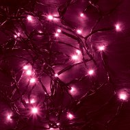 SOMOGYI CHRISTMAS LIGHTING LED-ES BELTÉRI FÉNYFÜZÉR PINK 100 LED 8M